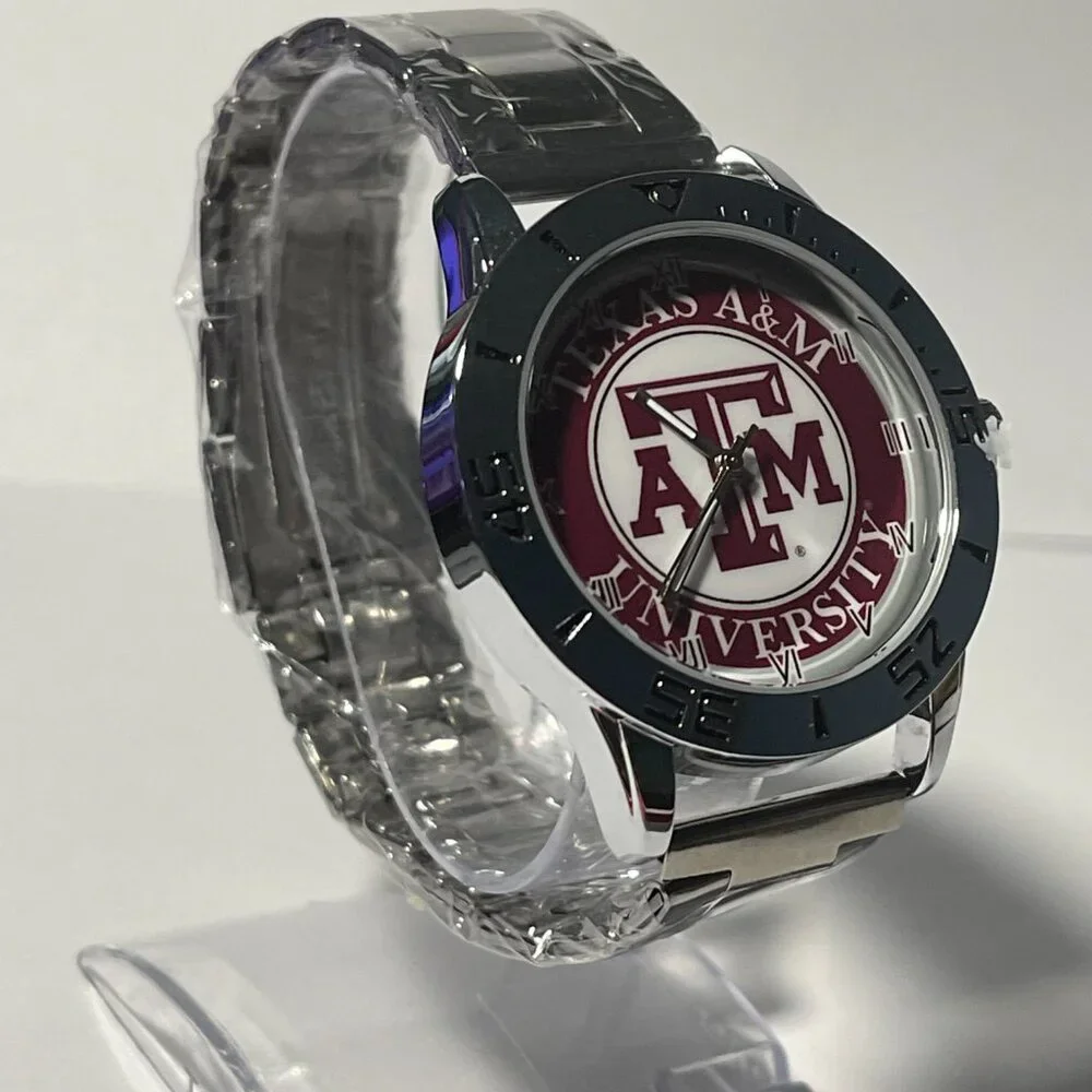 Texas A&M Aggies NCAA Stainless-Steel Watch NEW - Picture 6 of 8